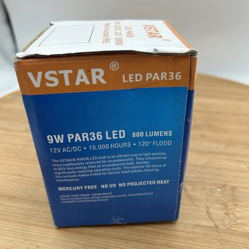 Led Par36 9W (Eq To‎ 50W Halogen) 12V Ac/dc Lamp Landscape Waterproof (Cool